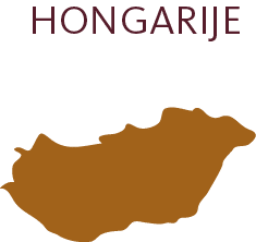 Hongarije wijnkaart