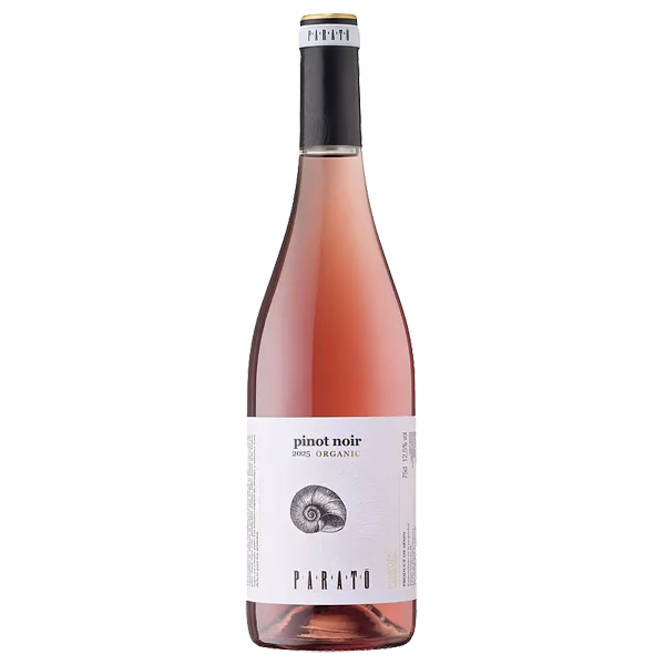 Fles Parató Rosado Pinot Noir, rosé wijn uit Penedès, Spanje
