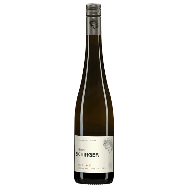 Fles Weingut Eichinger Gruner Veltliner Hasel, droge witte wijn uit Kamptal DAC, Oostenrijk