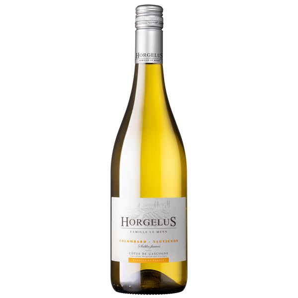 Fles Horgelus Colombard Sauvignon Blanc Gascogne, witte wijn uit Frankrijk