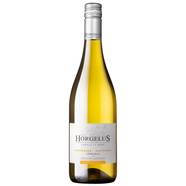 Fles Horgelus Colombard Sauvignon Blanc Gascogne, witte wijn uit Frankrijk