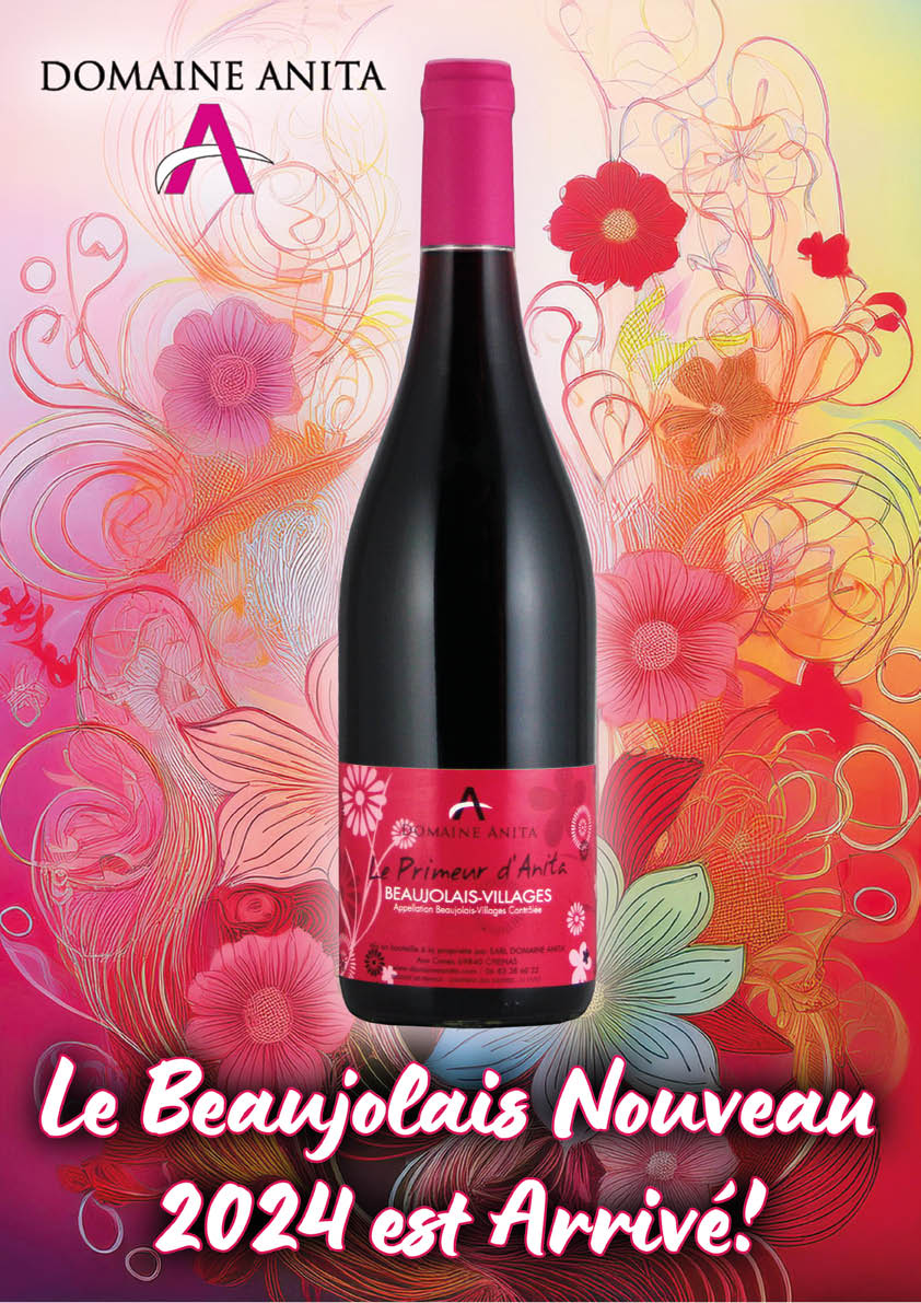 Beaujolais Nouveau 2024 van DOMAINE ANITA🍷