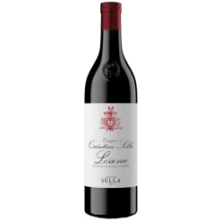Fles Omaggio Quintino Sella Lessona, rode wijn uit Alto Piemonte, Italië