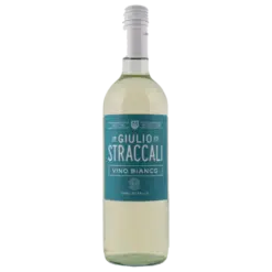 Fles Giulio Straccali Vino Bianco d'Italia, witte wijn uit Toscane, Italië