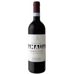 Fles Amalia Barbera d'Alba, rode wijn uit Piemonte, Italië