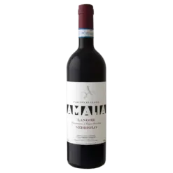 Fles Amalia Langhe Nebbiolo, rode wijn uit Piëmont, Italië